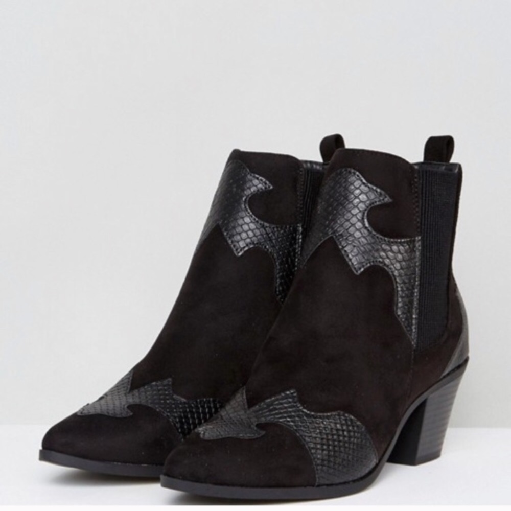 ASOS western black booties